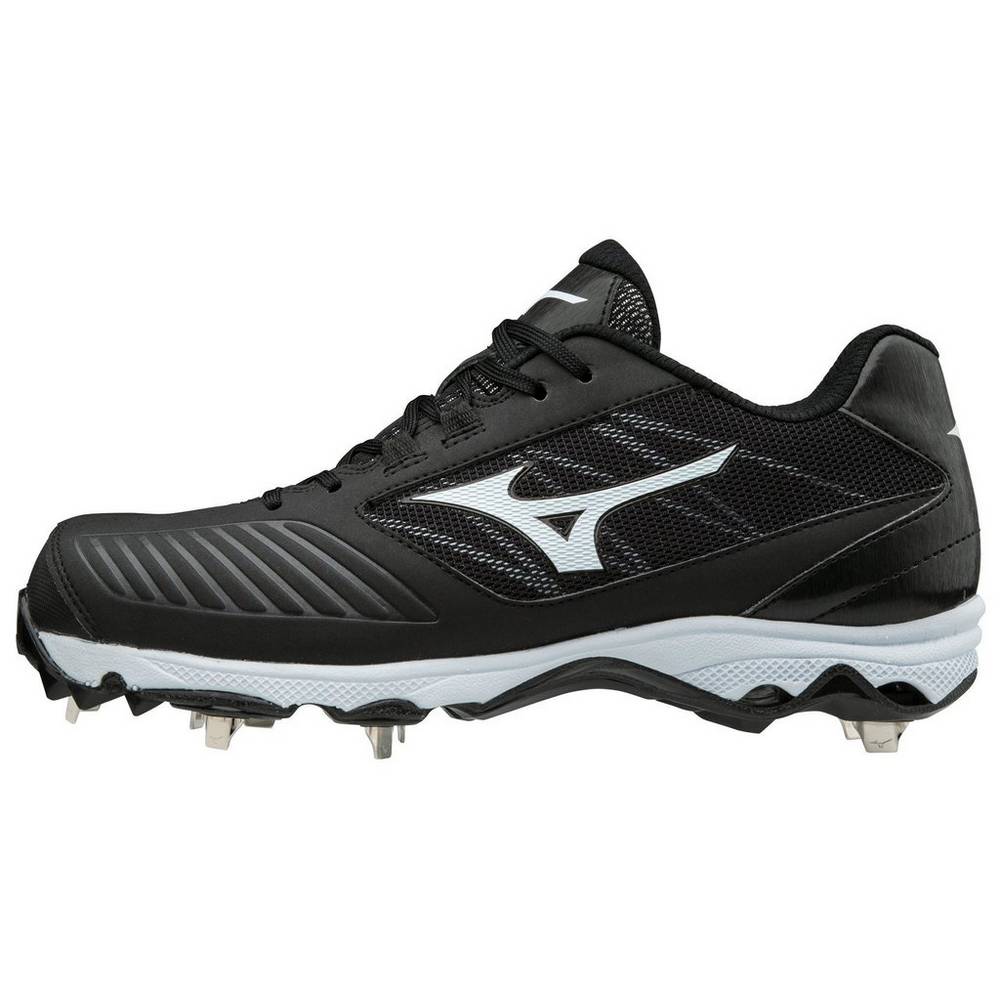 Tenis Softball Mizuno 9-Spike Advanced Sweep 4 Baixo Metal - Mulher - Pretas/Branco - DOEJA8342